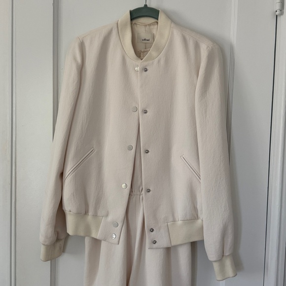 Aritzia short jump and Bomber Jacket set